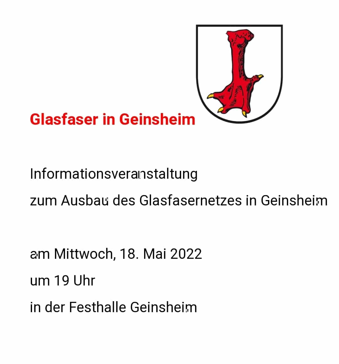 Deutsche Glasfaser in Geinsheim